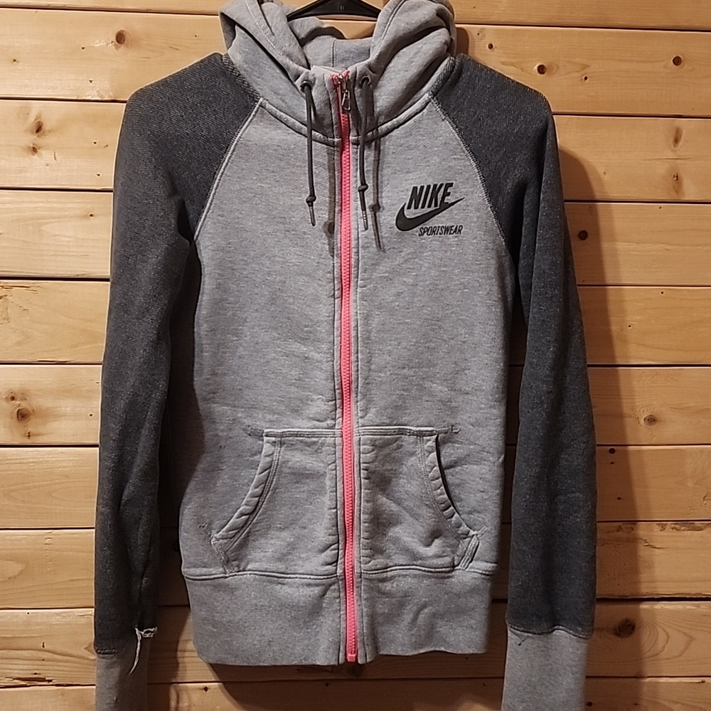 Nike Sportswear Womens Full Zip Lifestyle Hoodie Sweatshirt Size Small Cotton